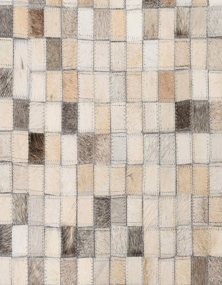Detail image of  5' x 8' 2 Cowhide Leather Rug