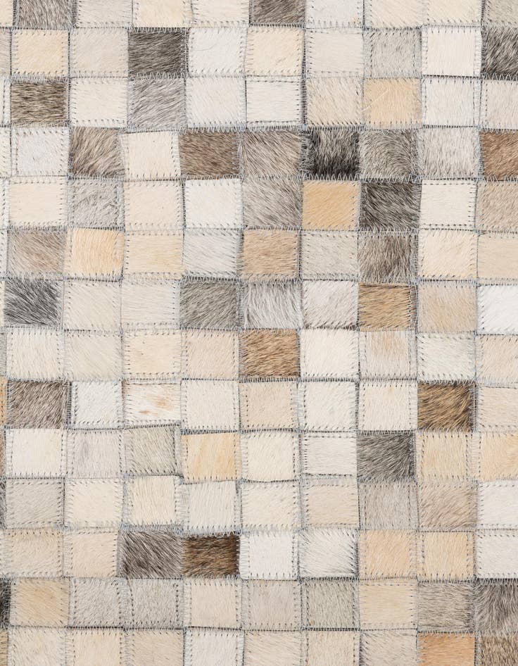 Detail image of  5' x 8' 2 Cowhide Leather Rug