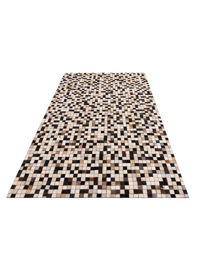 Detail image of  5' x 7' 10 Cowhide Leather Rug