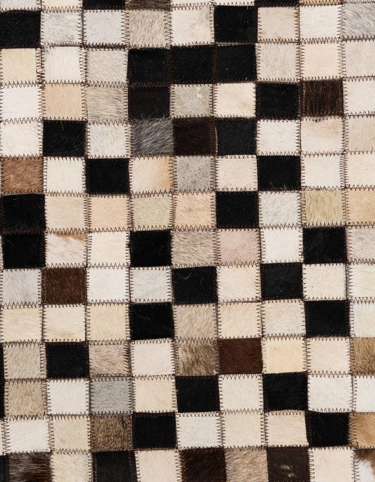 Detail image of  5' x 7' 10 Cowhide Leather Rug