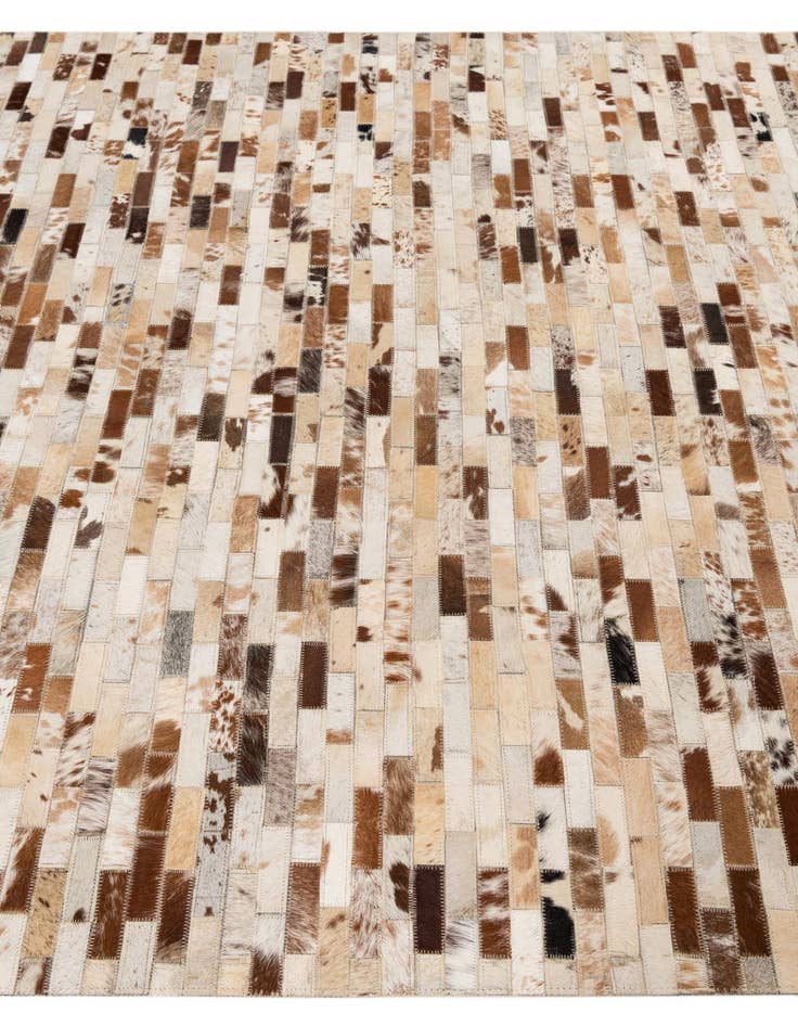 Detail image of  5' x 8' Cowhide Leather Rug