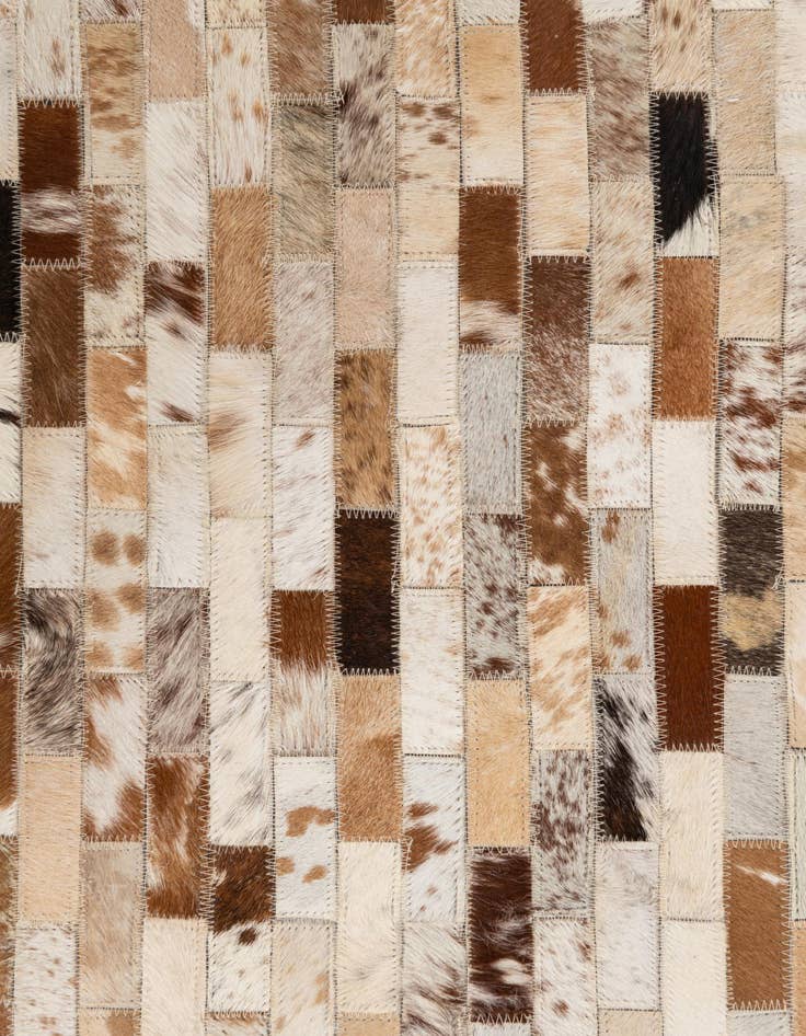 Detail image of  5' x 8' Cowhide Leather Rug