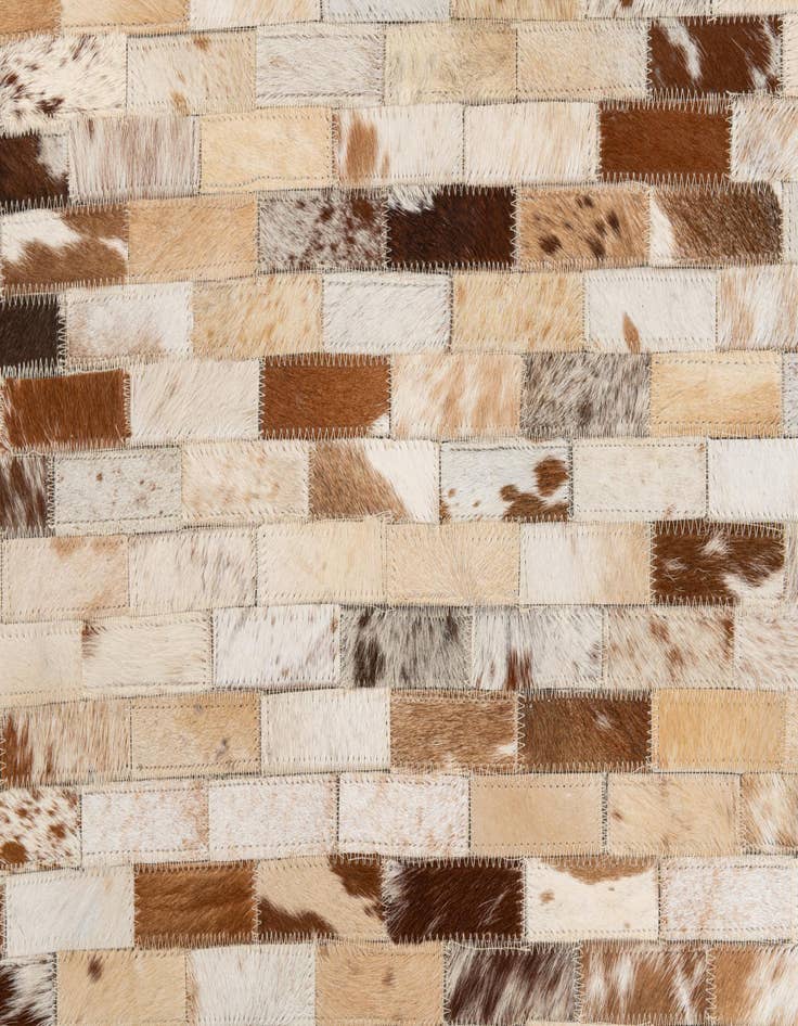 Detail image of  5' x 8' Cowhide Leather Rug