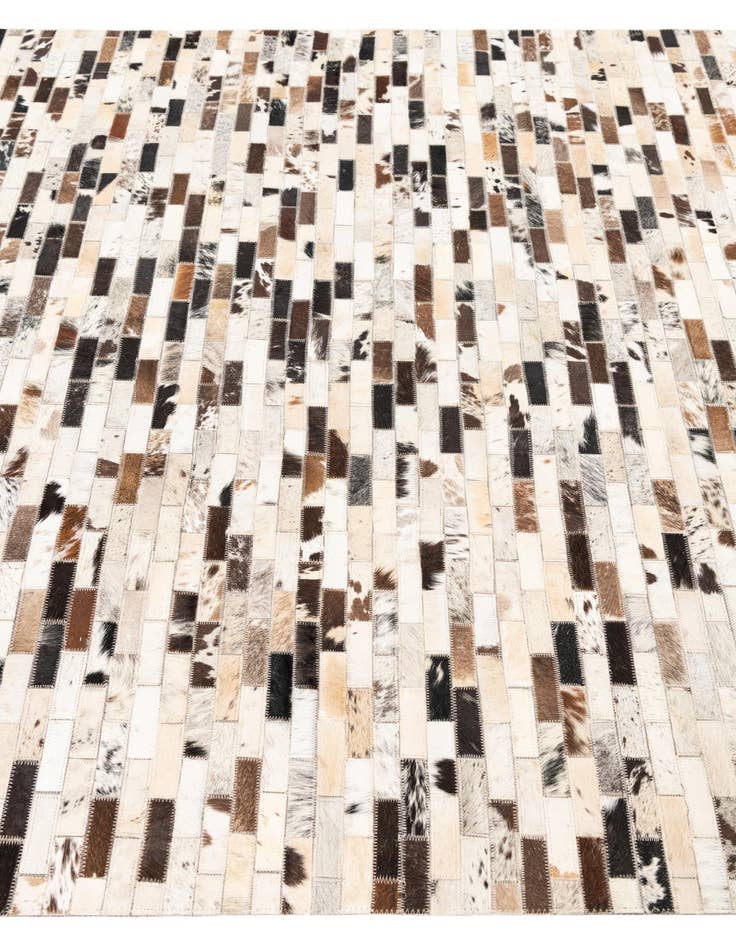 Detail image of  5' x 8' Cowhide Leather Rug