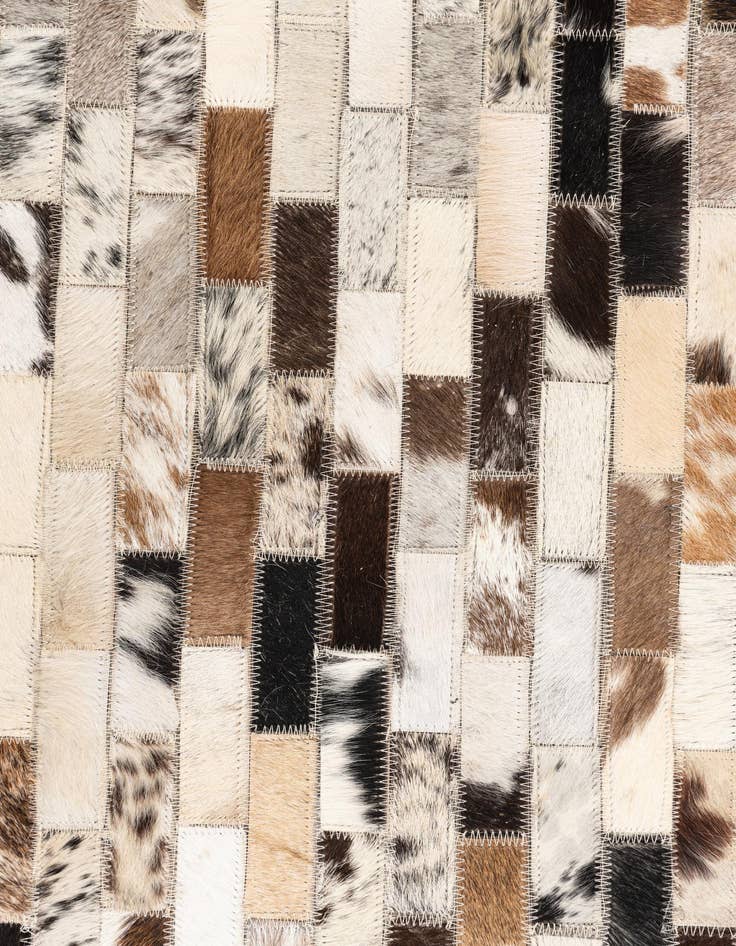 Detail image of  5' x 8' Cowhide Leather Rug