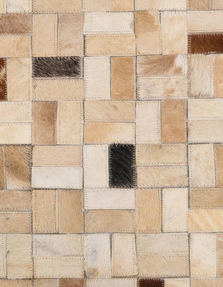 Detail image of  5' x 8' Cowhide Leather Rug