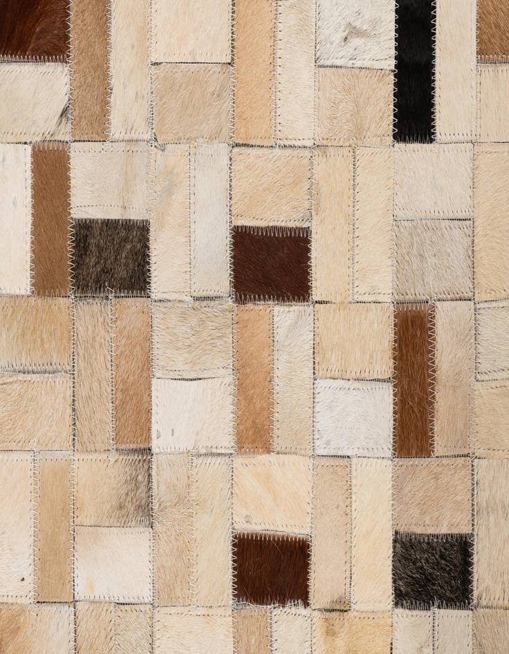 Detail image of  5' x 8' Cowhide Leather Rug