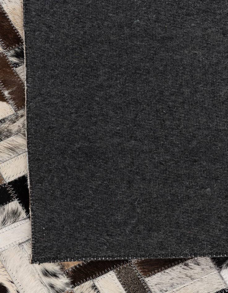 Detail image of  5' 2 x 7' 10 Cowhide Leather Rug