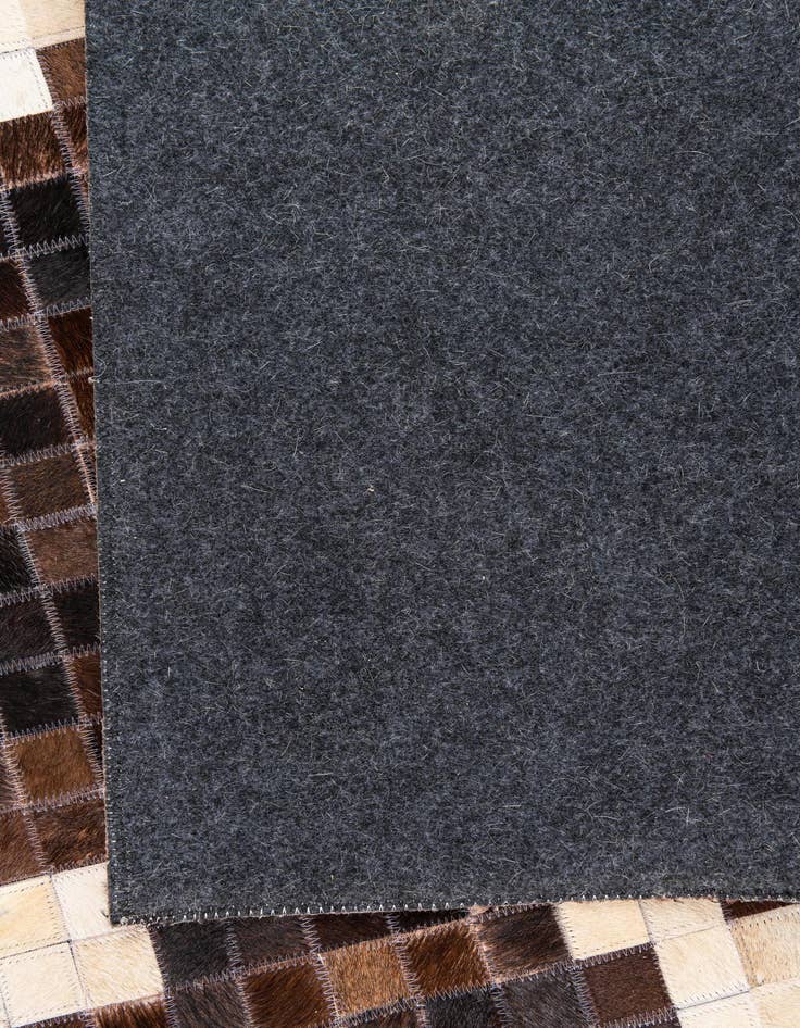 Detail image of  5' 2 x 8' 2 Cowhide Leather Rug