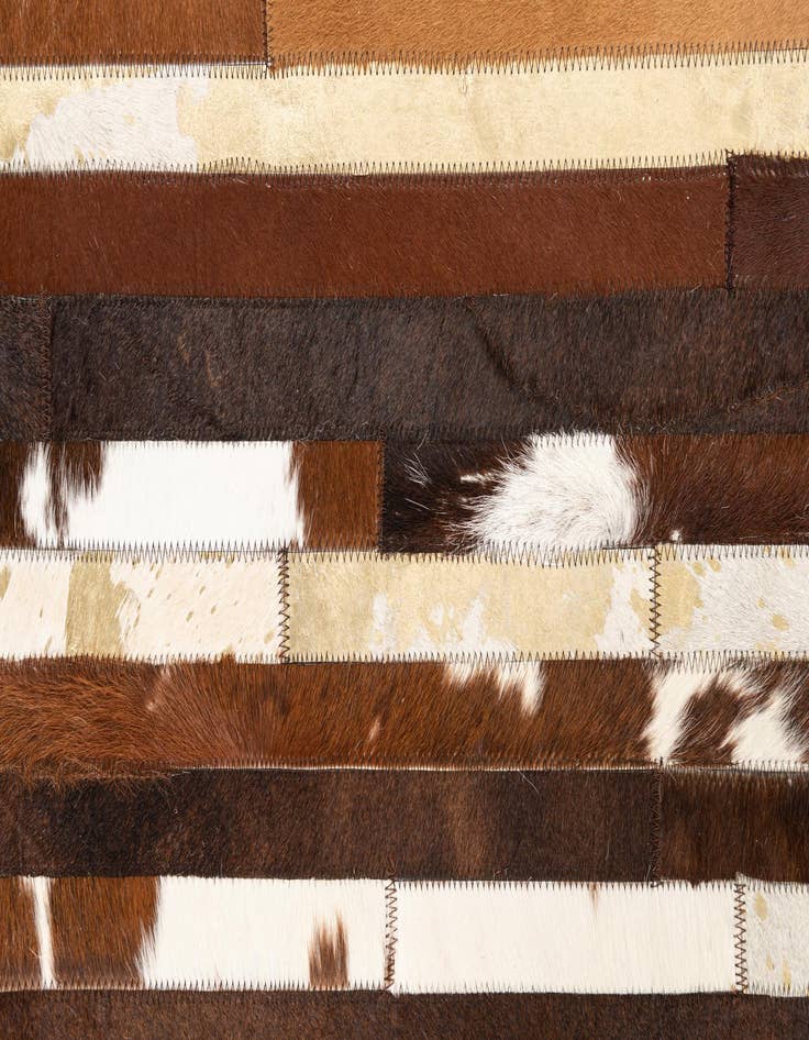 Detail image of  5' x 8' Cowhide Leather Rug