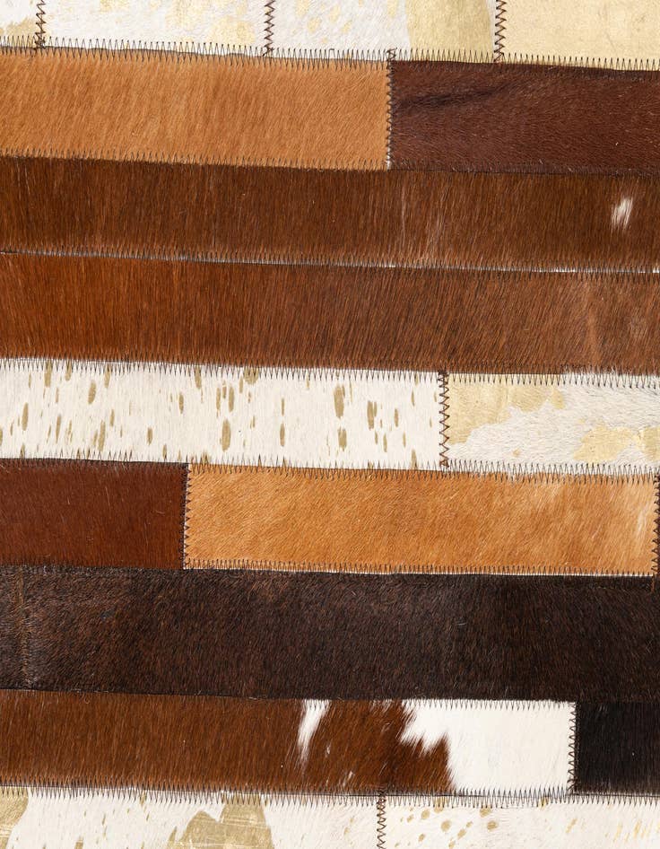 Detail image of  5' x 8' Cowhide Leather Rug