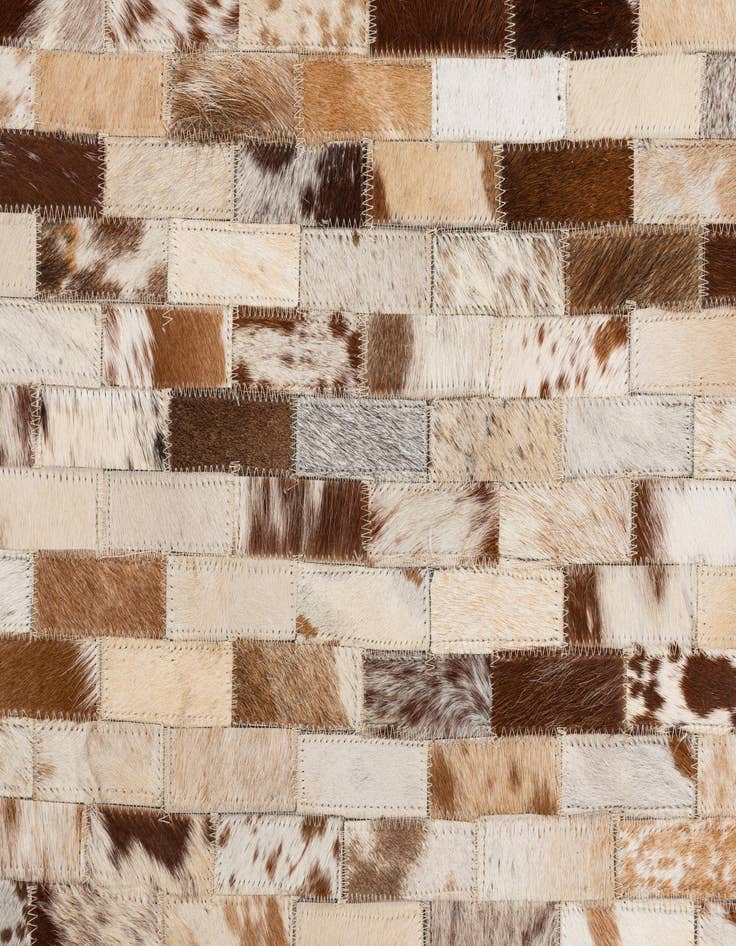 Detail image of  5' x 8' Cowhide Leather Rug