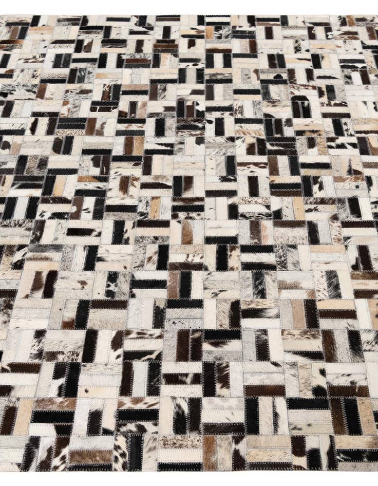 Detail image of  5' x 8' Cowhide Leather Rug