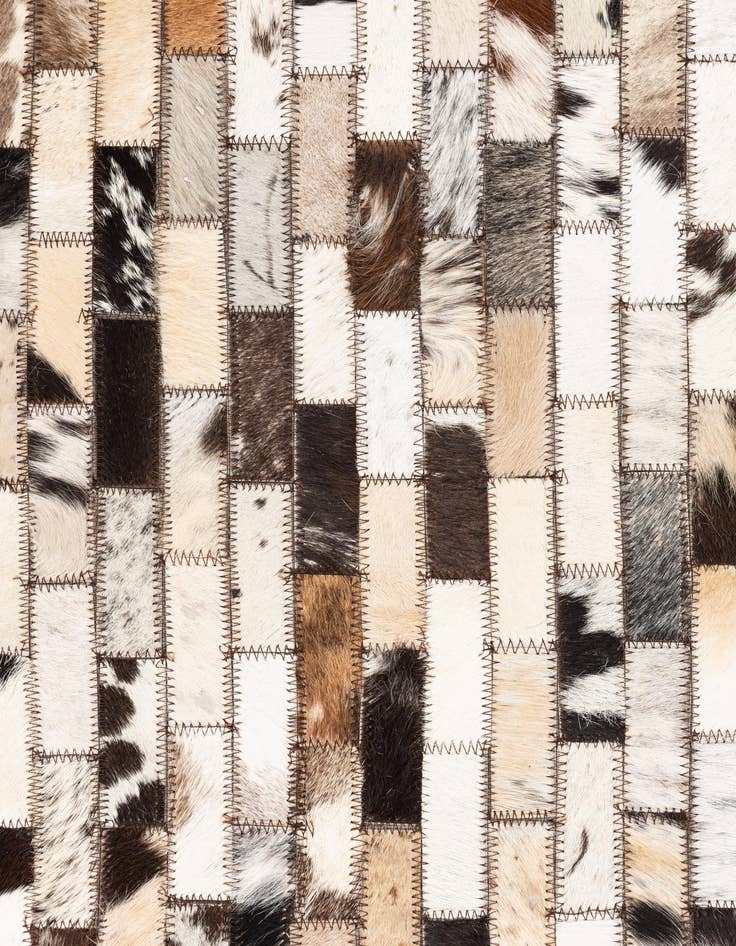 Detail image of  5' x 8' Cowhide Leather Rug