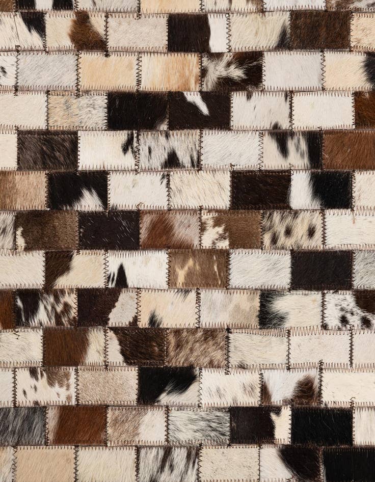 Detail image of  5' x 8' Cowhide Leather Rug