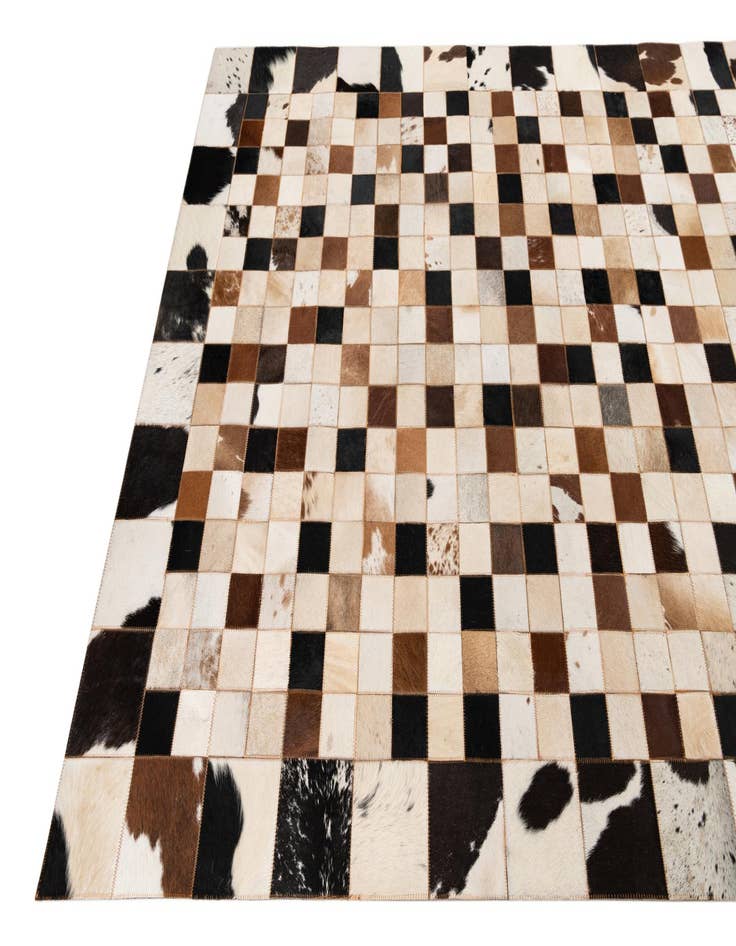 Detail image of  5' x 8' Cowhide Leather Rug