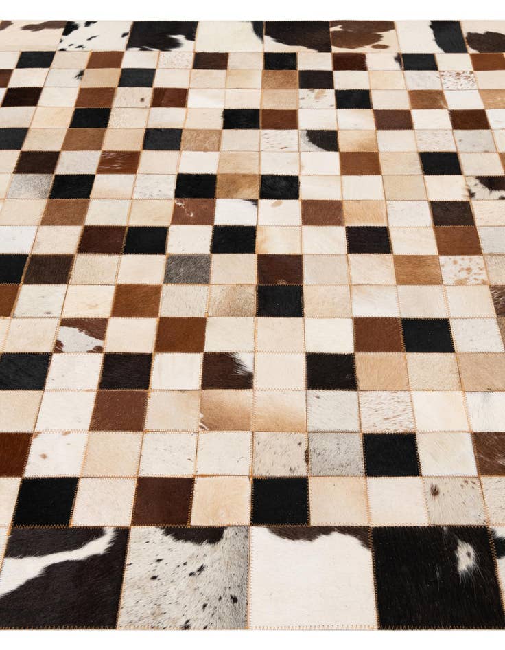 Detail image of  5' x 8' Cowhide Leather Rug