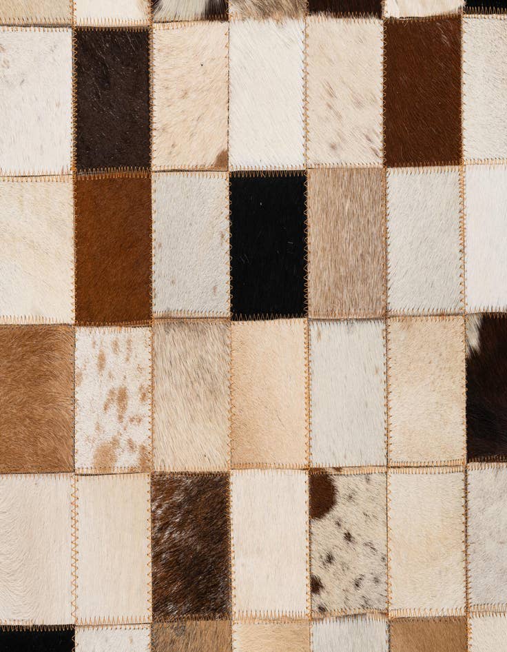 Detail image of  5' x 8' Cowhide Leather Rug