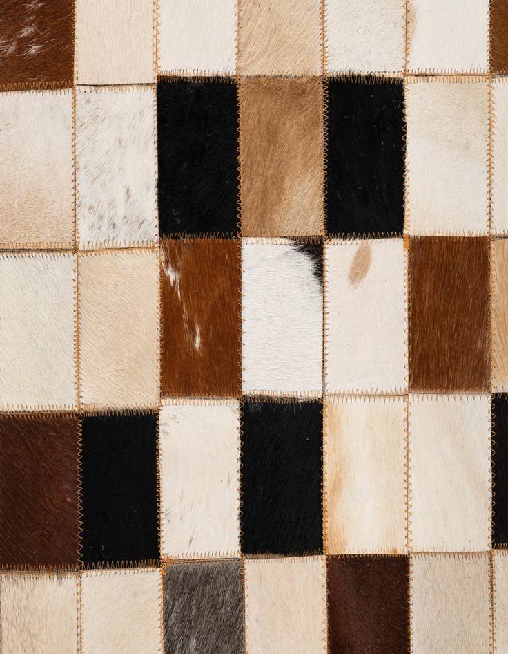 Detail image of  5' x 8' Cowhide Leather Rug