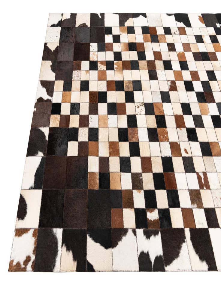 Detail image of  5' x 8' Cowhide Leather Rug