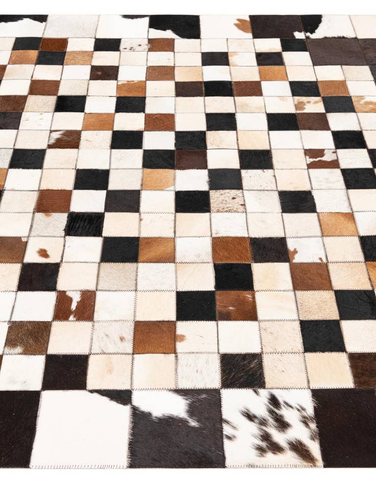 Detail image of  5' x 8' Cowhide Leather Rug