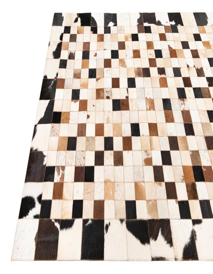 Detail image of  5' x 8' Cowhide Leather Rug