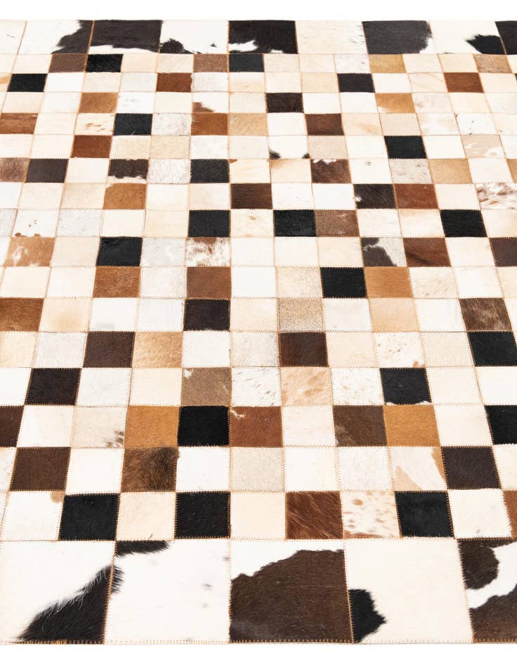 Detail image of  5' x 8' Cowhide Leather Rug