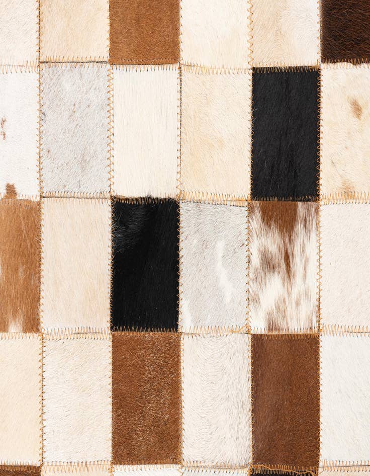 Detail image of  5' x 8' Cowhide Leather Rug