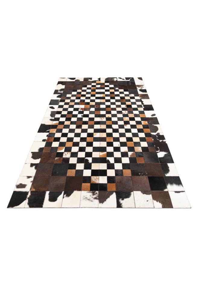 Detail image of  5' x 8' Cowhide Leather Rug