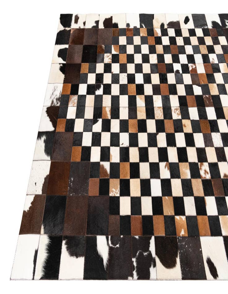 Detail image of  5' x 8' Cowhide Leather Rug