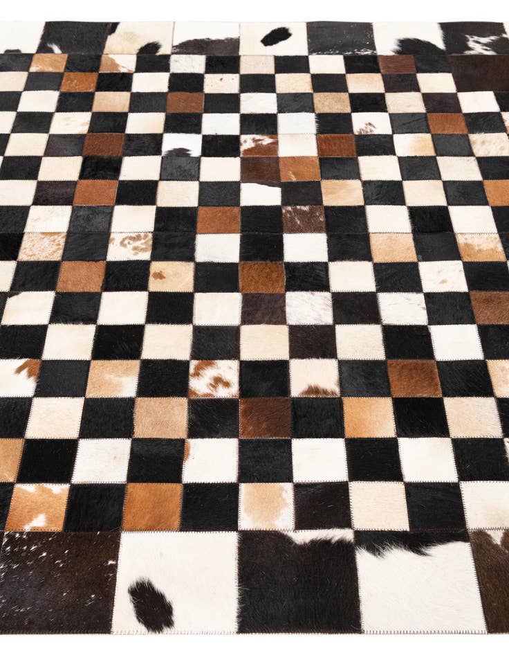 Detail image of  5' x 8' Cowhide Leather Rug