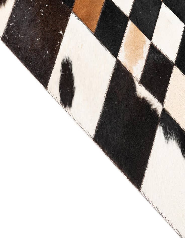 Detail image of  5' x 8' Cowhide Leather Rug