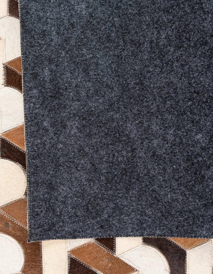 Detail image of  5' 2 x 7' 10 Cowhide Leather Rug