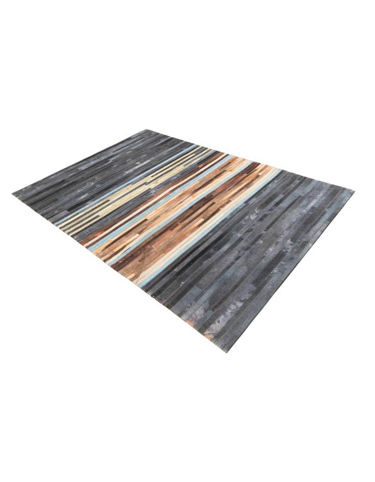 Detail image of  5' 2 x 7' 4 Cowhide Leather Rug