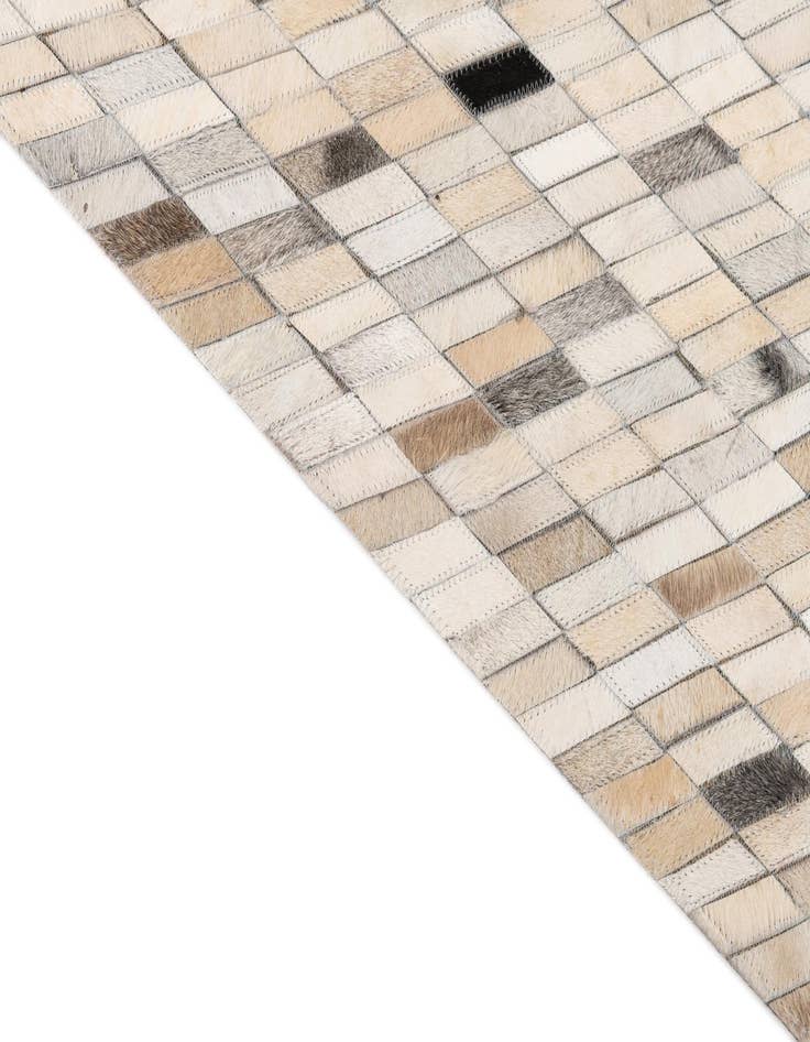 Detail image of  5' x 8' Cowhide Leather Rug