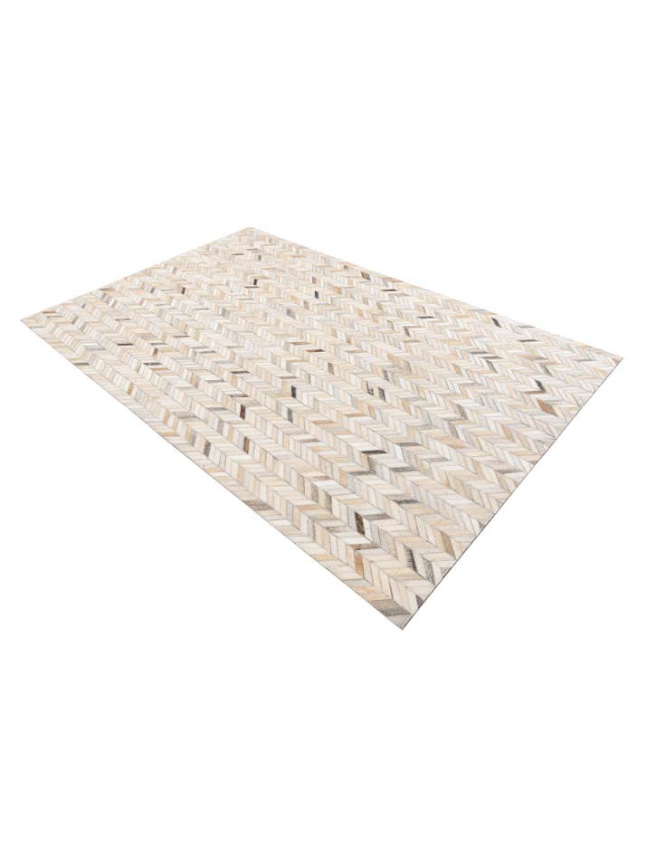 Detail image of  5' x 7' 8 Cowhide Leather Rug