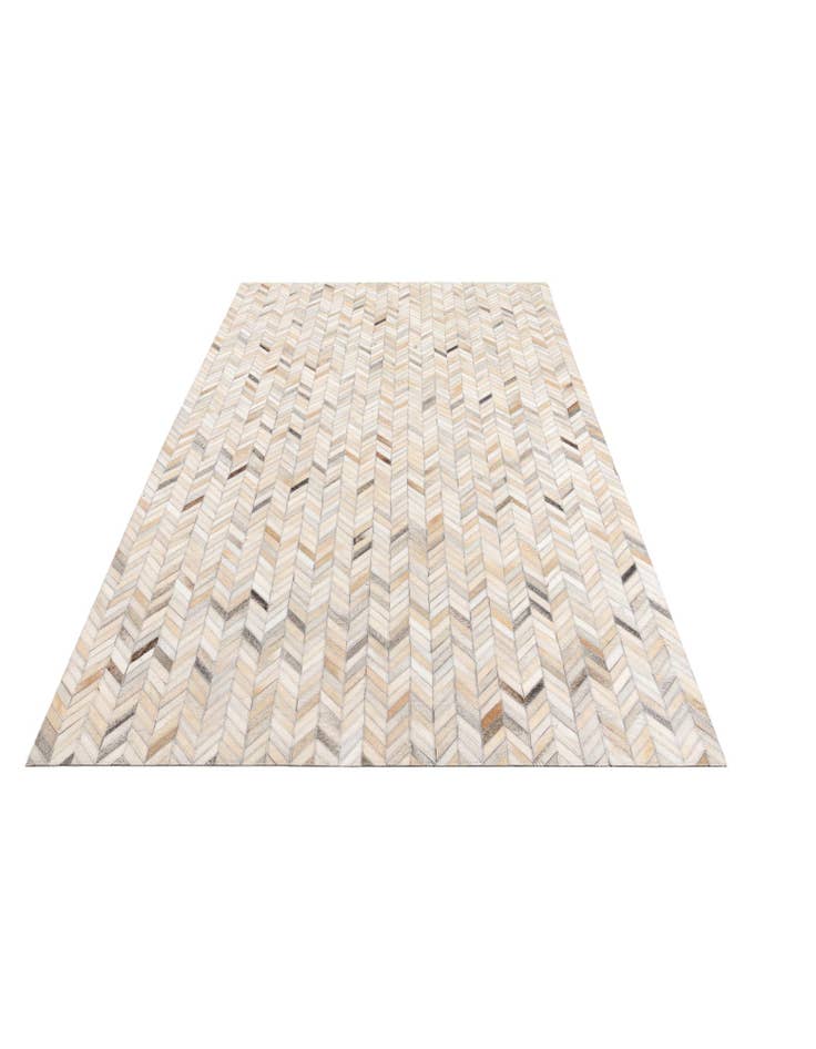 Detail image of  5' x 7' 8 Cowhide Leather Rug