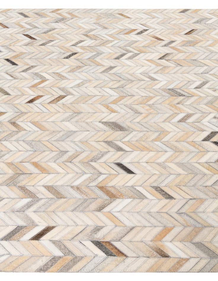 Detail image of  5' x 7' 8 Cowhide Leather Rug