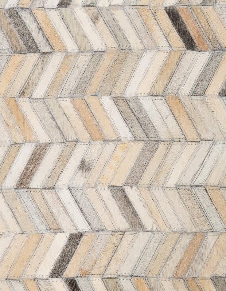 Detail image of  5' x 7' 8 Cowhide Leather Rug