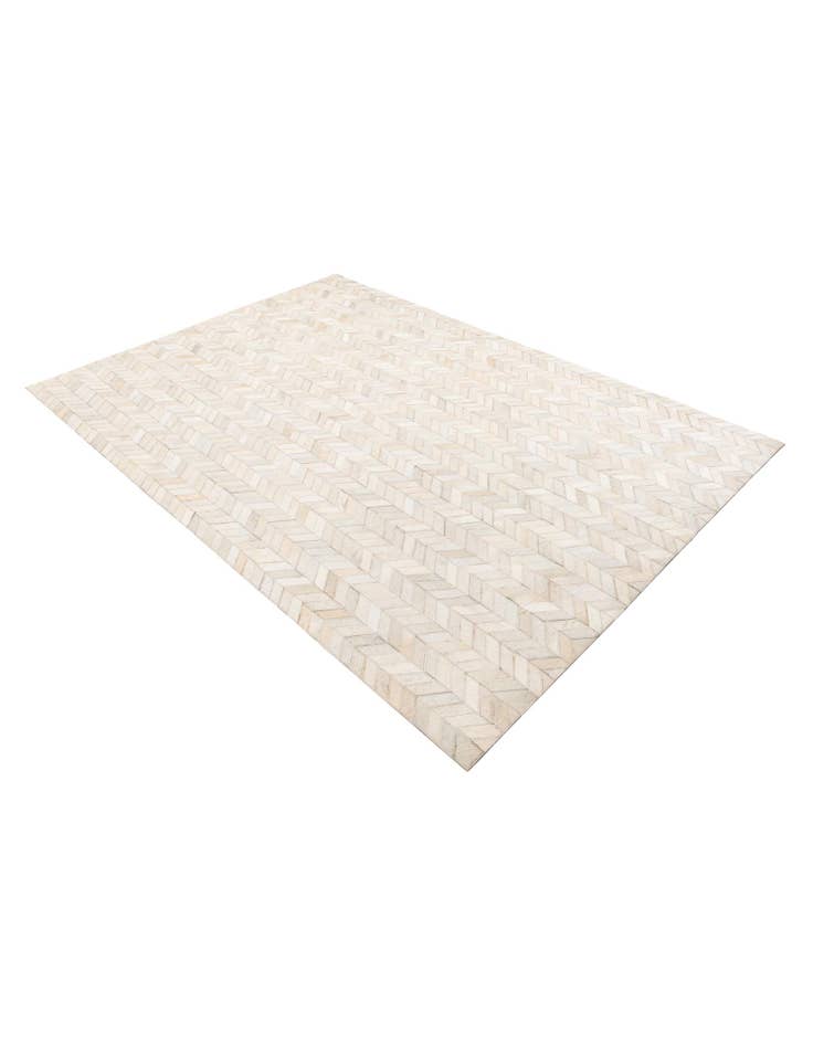 Detail image of  5' 3 x 7' 6 Cowhide Leather Rug