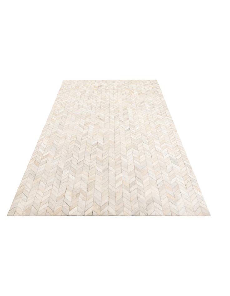 Detail image of  5' 3 x 7' 6 Cowhide Leather Rug