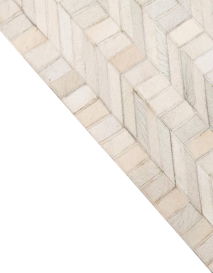 Detail image of  5' 3 x 7' 6 Cowhide Leather Rug