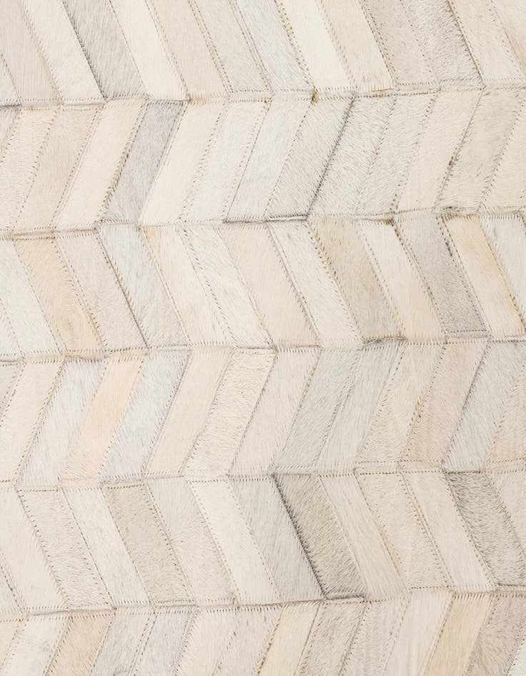 Detail image of  5' 3 x 7' 6 Cowhide Leather Rug