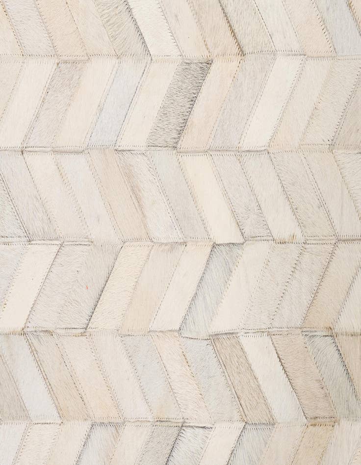 Detail image of  5' 3 x 7' 6 Cowhide Leather Rug