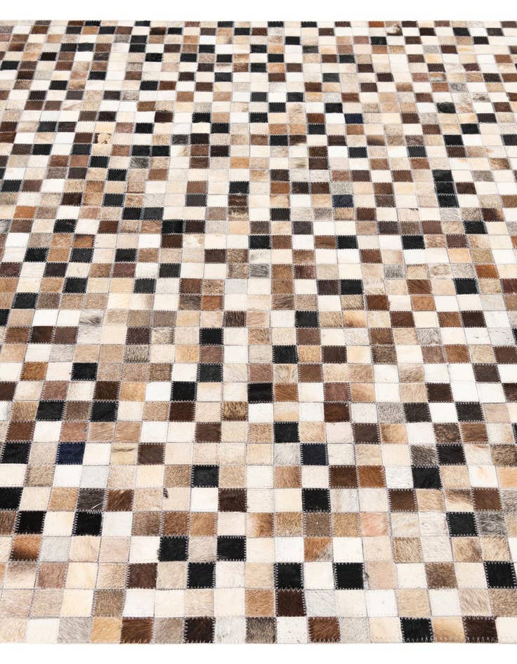 Detail image of  5' x 8' Cowhide Leather Rug