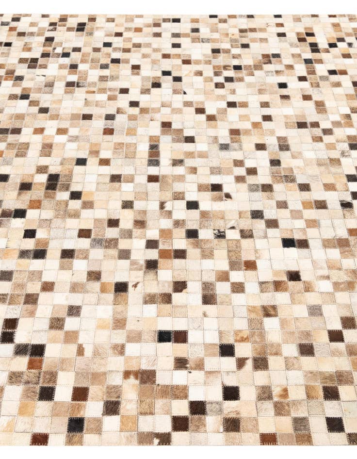 Detail image of  5' 2 x 8' Cowhide Leather Rug