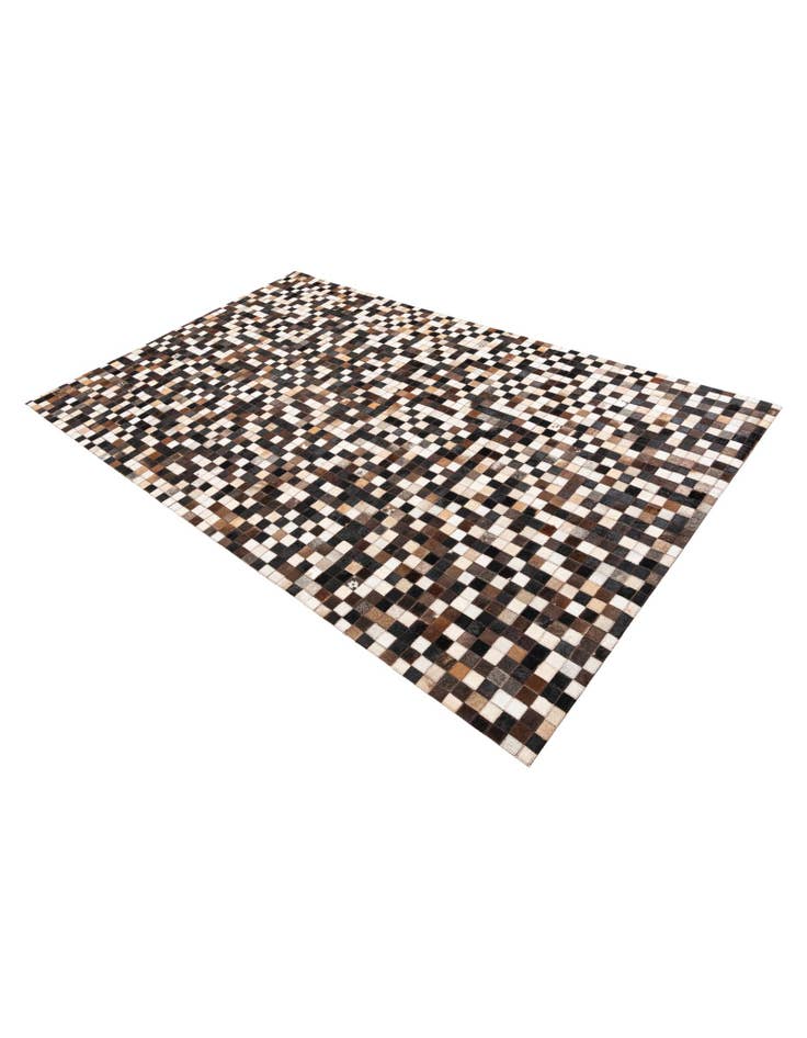 Detail image of  4' 9 x 8' Cowhide Leather Rug