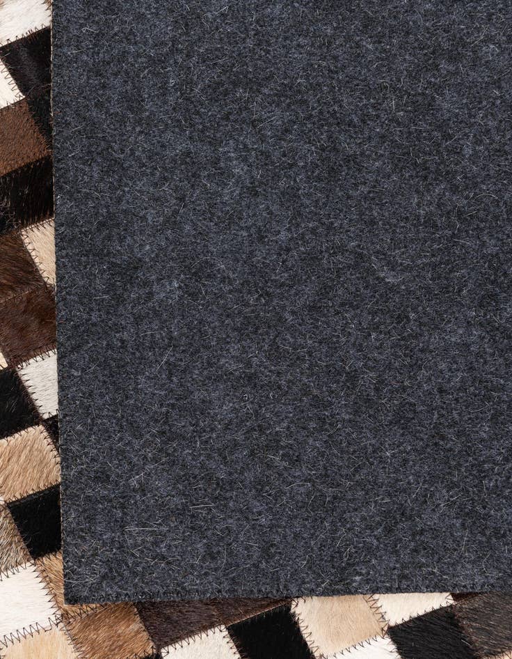 Detail image of  4' 9 x 8' Cowhide Leather Rug