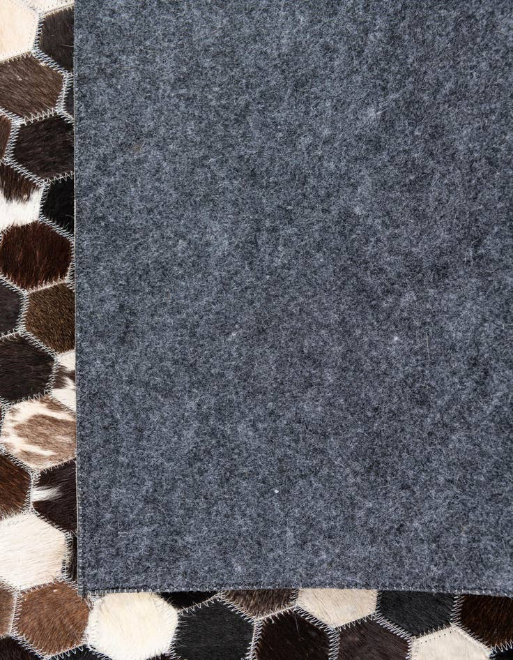 Detail image of  5' x 7' 9 Cowhide Leather Rug