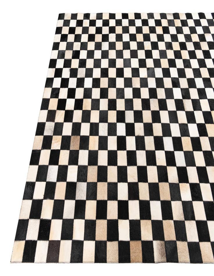 Detail image of  5' x 8' Cowhide Leather Rug